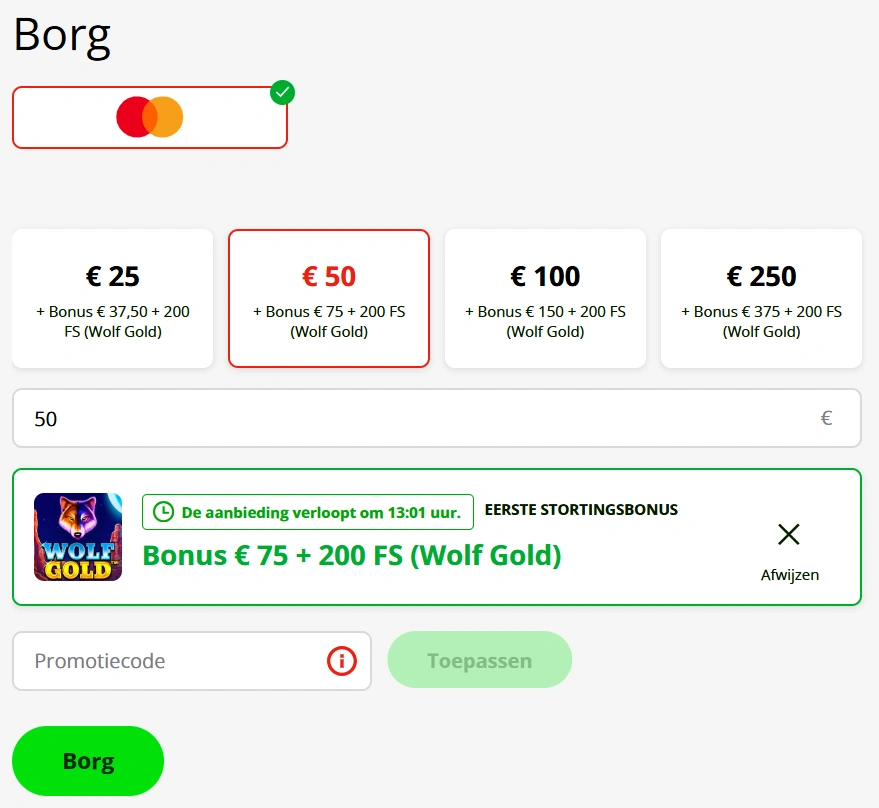 Slot7 Casino Betaalmethoden